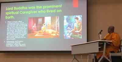 Ven. Kuppiyawatte Bodhananda Thero, the founder and the Director of the Mithuru Mithuro Movement, Sri Lanka.