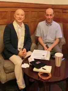 Rev. Jin with Dean Matt Weiner